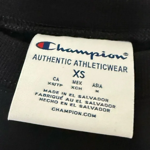 Champion Black Crewneck Sweatshirt with Cincinnati Logo - Picture 2 of 2